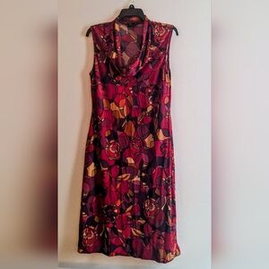 Bloomingdale's Vibrant Geometric Sleeveless Dress